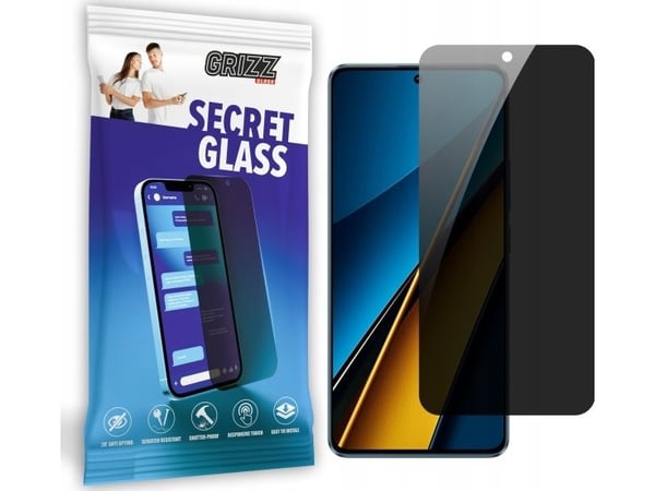 GrizzGlass yksityisyyslasi GrizzGlass SecretGlass Xiaomi Poco X6:lle