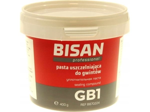 Bisan PASTA DO GWINTÓW GB1 400G (BURK) för vatten/ gas