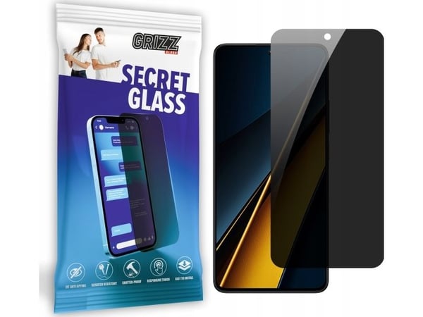 GrizzGlass GrizzGlass SecretGlass personvernglass for Xiaomi Poco X6 Pro
