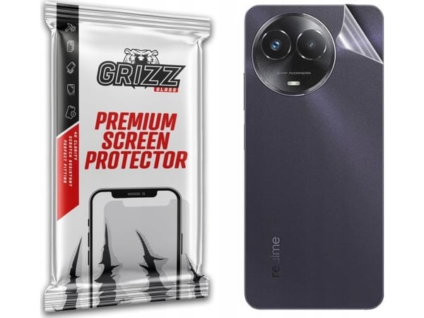 GrizzGlass bakfilm GrizzGlass SatinSkin til Realme V50s