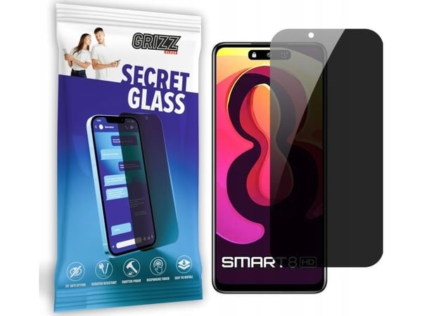 GrizzGlass personvernskjerm (SecretGlass) til Infinix Smart 8 HD