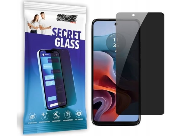 GrizzGlass SecretGlass personvernskjermbeskytter til Motorola Moto G34