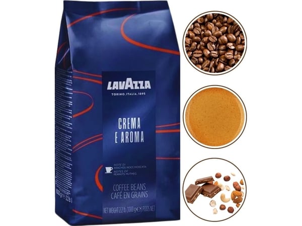 Lavazza Crema e Aroma 1kg, 1 kg, Espresso, Medium rostad, 1 st, Påse
