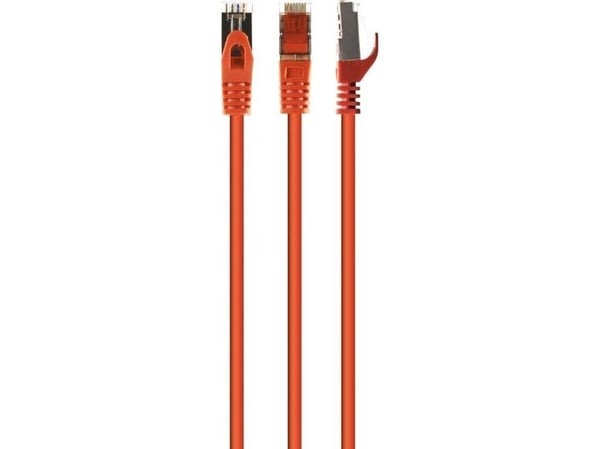 Cablexpert - Koblingskabel - RJ-45 (hann) til RJ-45 (hann) - 6.2 mm - S/FTP - CAT 6a - halogenfri, formstøpt, uten hindringer - oransje