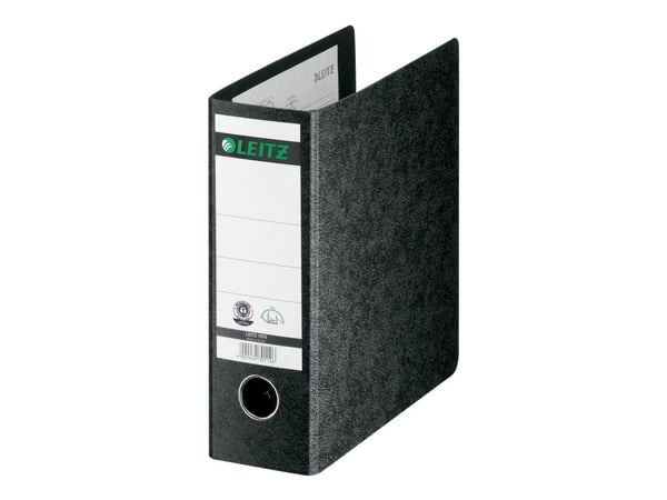 Leitz 180° - Spakbågesfil - ryggbredd: 80 mm - för A5 (148 x 210 mm) - kapacitet: 500 ark - svart