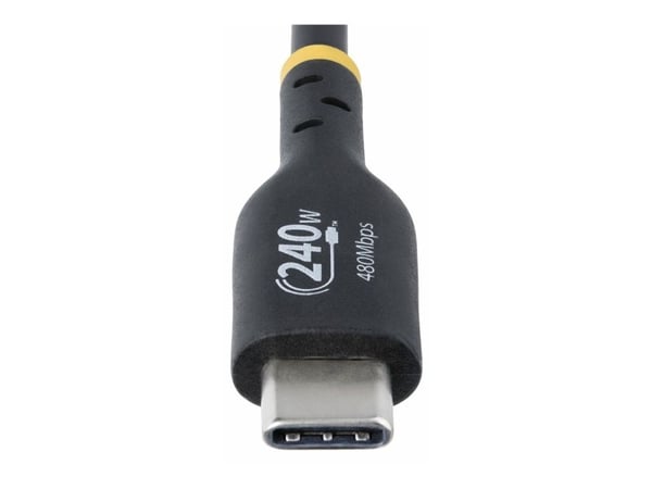 StarTech 3m USB C Charging Cable, USB-IF Certified USB-C Cable, 240W - USB-kabel - USB-C (hann) til USB-C (hann) - USB 2.0 - 48 V - 5 A - 3 m - hal...