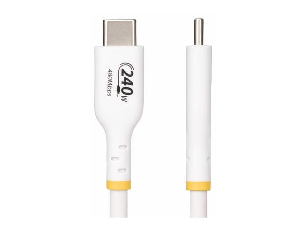 StarTech 3m USB C Charging Cable, USB-IF Certified USB-C Cable, 240W - USB-kabel - USB-C (hann) til USB-C (hann) - USB 2.0 - 48 V - 5 A - 3 m - hal...