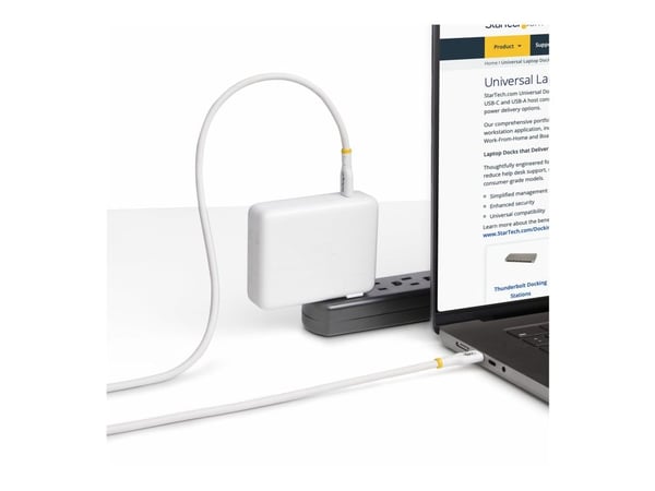 StarTech 3m USB C Charging Cable, USB-IF Certified USB-C Cable, 240W - USB-kabel - USB-C (hann) til USB-C (hann) - USB 2.0 - 48 V - 5 A - 3 m - hal...