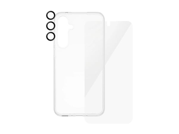 SAFE. by PanzerGlass - 3-i-1 beskyttelsespakke - baksidedeksel for mobiltelefon - termoplast-polyuretan (TPU), plastikk - gjennomsiktig - for Samsu...