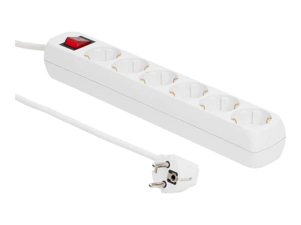 Microconnect MC-GRU00615WS, 1,5 m, Sisätila, Tyyppi F, Tyyppi F, Valkoinen, VDE, RoHS, CE