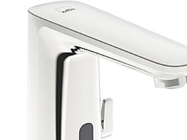Oras Electra 9210FZ berøringsfri håndvaskarmatur · 3V/117mm tud · 1h m/bl · t/hv u/bv · forkromet · komposit