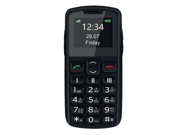 Beafon SL230 LTE, Perusmalli, Yksittäinen SIM, 4,57 cm (1.8"), Bluetooth, 800 mAh, musta