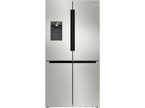 Bosch Serie | 6 KFD96APEA - Kjøleskap/fryser - fransk dør underfryser med vannautomat, isdispenser - bredde: 90.5 cm - dybde: 73.1 cm - høyde: 183 ...