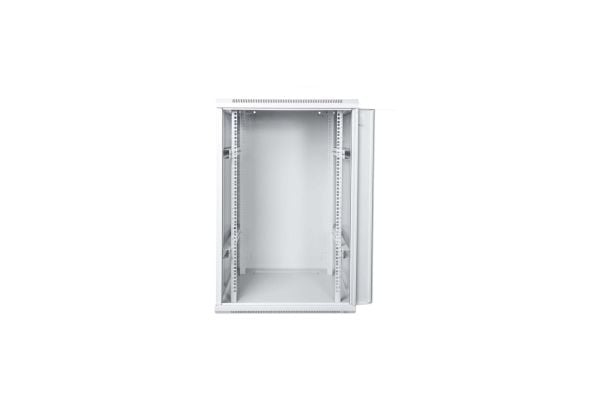 Digitus DN-W19 21U/600, Veggmonterbar hylle, 21U, 60 kg, Nøkkellås, Lysegrå