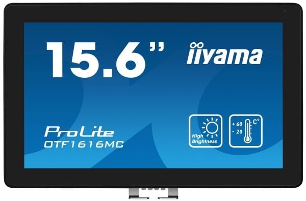 iiyama ProLite OTF1616MC-B1 - LED-skjerm - 15.6" - åpen ramme - berøringsskjerm - 1920 x 1080 Full HD (1080p) @ 60 Hz - VA - 1100 cd/m² - 800:1 - 2...