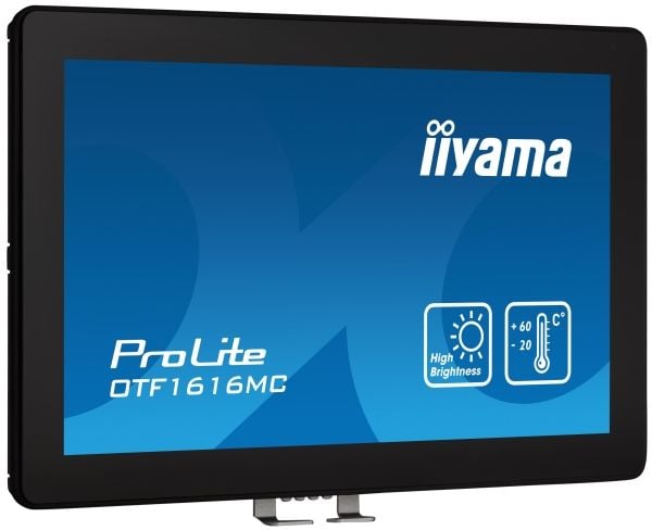 iiyama ProLite OTF1616MC-B1 - LED-skjerm - 15.6" - åpen ramme - berøringsskjerm - 1920 x 1080 Full HD (1080p) @ 60 Hz - VA - 1100 cd/m² - 800:1 - 2...