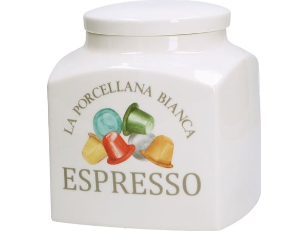 LA PORCELLANA BIANCA CONSERVA kapselbeholder til espresso 1,8 l