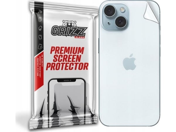 GrizzGlass folie til bakside GrizzGlass SatinSkin til Grizz for Apple iPhone 15