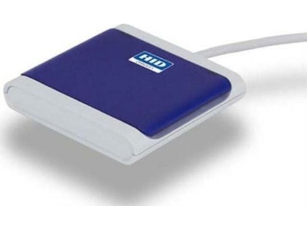 HID OMNIKEY 5022 - SMART-kortläsare - USB 2.0 - mörkblå, ljusgrå