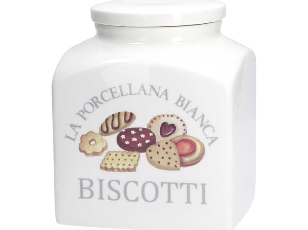 LA PORCELLANA BIANCA CONSERVA kjeksoppbevaringsglass 3,5 l