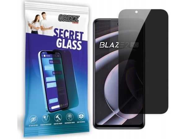 GrizzGlass SecretGlass personvernskjermbeskytter til Lava Blaze 2 5G