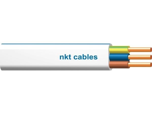 Flat installasjonskabel 450/750V kl.1 YDYP 3x1,5 Z