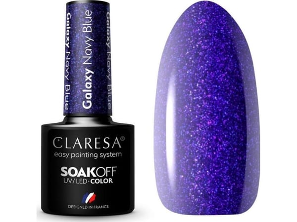 Claresa CLARESA Galaxy Marineblå hybrid neglelakk 5g