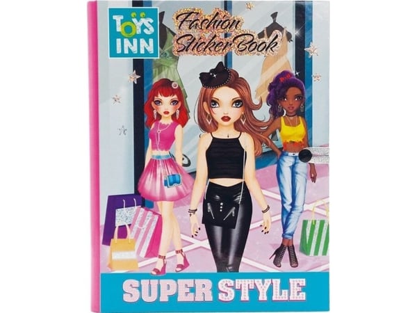 Stnux Fashion Sticker Book målarbok med klistermärken Mode 8530 STNUX
