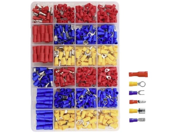 TRU COMPONENTS TC-12888380 Sortiment av anslutningsplintar 0,5 mm² - 2,5 mm² 500 st