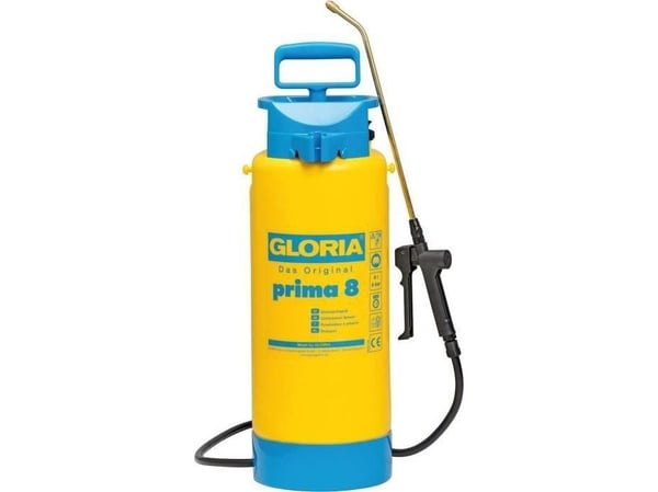 GLORIA 000099.0000, Kompresjon, 8 l, 8 l, Blå, Gult, Plast, Messing