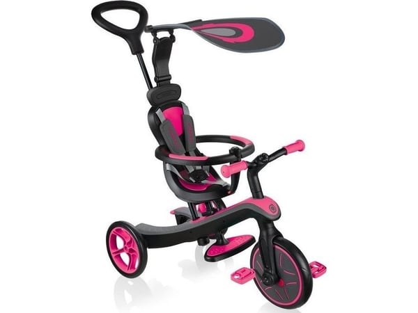 Globber Trike Explorer, Tyttö, Etuveto, Pysty, Lapset, Umpipyörät, Vaaleanpunainen