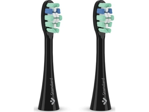 TrueLife SonicBrush Clean-seriens børstehoder, standard, svart, 2-pak