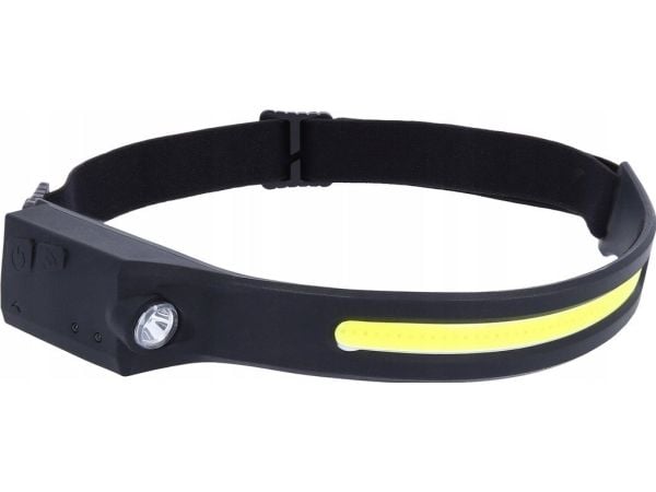 Hodelykt med bevegelsessensor, 270°, oppladbar, KS Tools