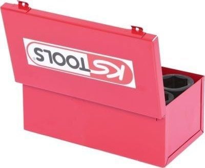 KS Tools 515.0308, Støpselsett, 1", 8 hoder, Krom-molybden-stål, ISO 1174, DIN 3121, 4,2 kg