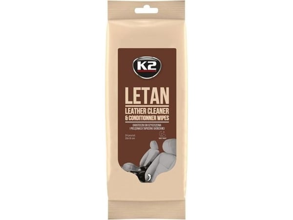 K2 rengöringsservetter för läder, Sweet Night Letan wipes 24 st