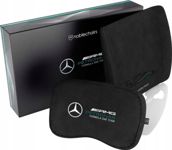 noblechairs Mercedes-AMG Petronas F1 Team, Putesett, Sort, 2 stykker, EPIC, ICON, and HERO