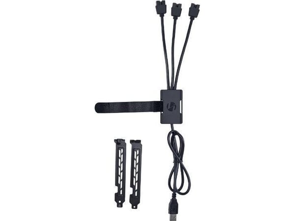 Lian Li PW-U2TPAB, USB Type-A, 3 x IDC (9 pins), hannkontakt, hannkontakt, rett, rett