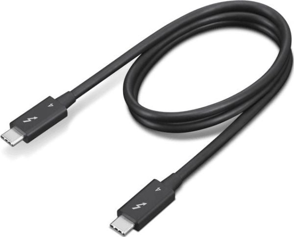 Lenovo - Thunderbolt-kabel - USB-C (hann) til USB-C (hann) - Thunderbolt 4 - 70 cm - 8K 60Hz støtte, 4K 60Hz støtte - svart