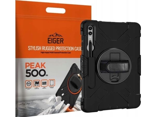 Eiger Peak 500m deksel Galaxy Tab S9 svart