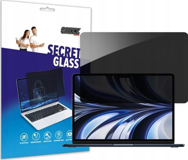 GrizzGlass Privatisation glassfilter GrizzGlass SecretGlass for Apple MacBook Air 13,3 tommer 2022