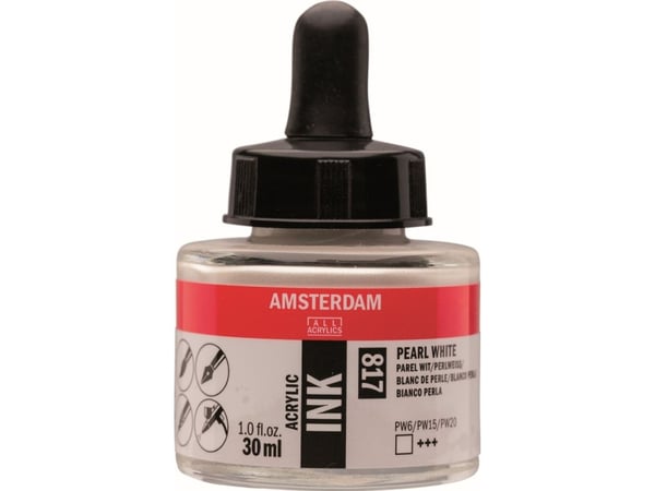 Artequipment Amsterdam Acrylic INK 30ml Pearl White