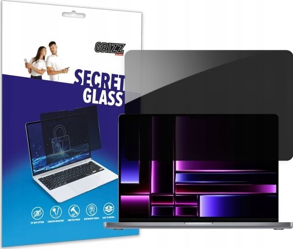 GrizzGlass Filter GrizzGlass SecretGlass Privacy Glass for Apple MacBook Pro 14 tommer 2023
