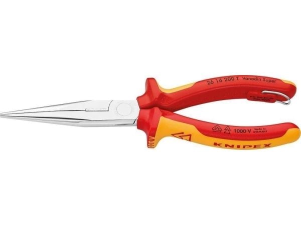 KNIPEX - Långnosig pincett - isolering - 200 mm