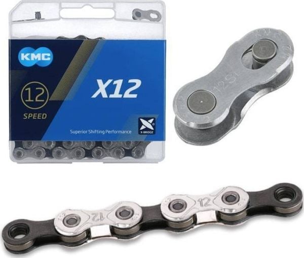 KMC X12 Silver/Black kjede 12 år, 126L