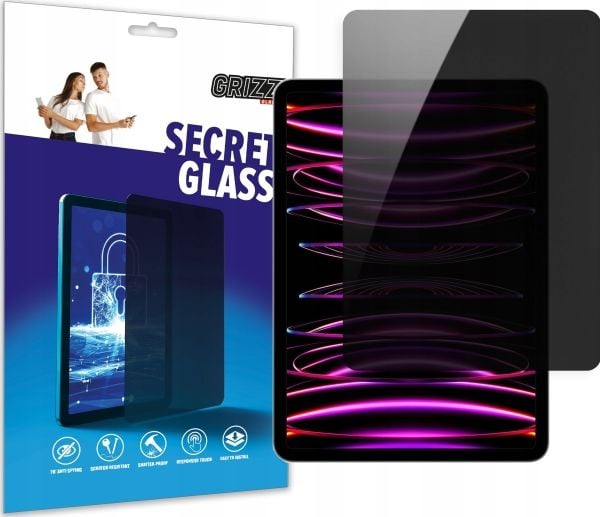 GrizzGlass SecretGlass personvernglass til Apple iPad Pro 11 (4. generasjon)