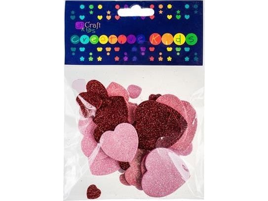 Dalprint Kreatywnie skumklistremerker Hjerter med glitter