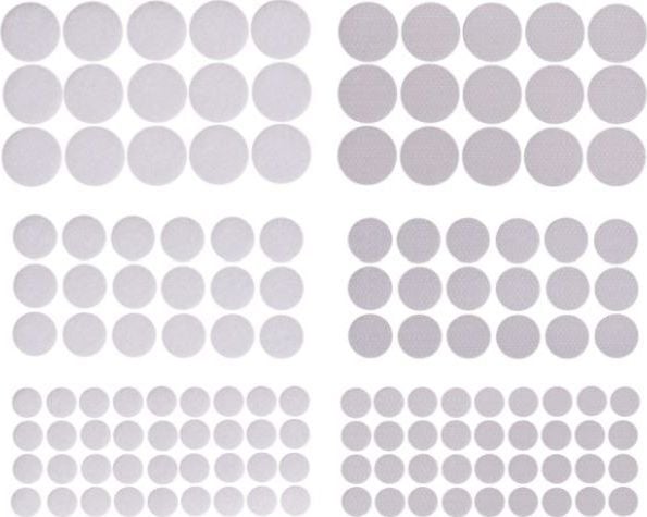 DP Craft Itseliimautuva tarranauha DPCRAFT Pyöreä, mix valkoinen 69kpl Dalprint