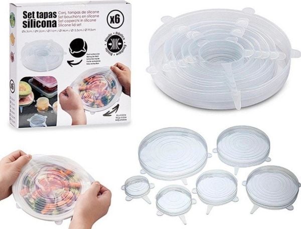 Bigbuy Home Set Silikoni päiväpeitto (6 kpl) (3 x 19 x 19 cm)