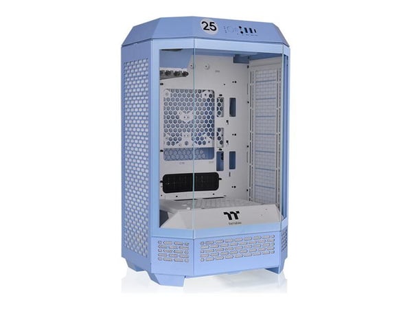 Thermaltake The Tower 300 - Mikrotårn - mini ITX / micro ATX - sidepanel med vindu (herdet glass) - ingen strømforsyning - hydrangea blue - USB/lyd