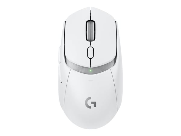 Logitech G G309 - Mus - gaming - optisk - 6 knapper - trådløs - 2.4 GHz, Bluetooth - USB Logitech LIGHTSPEED-mottaker - hvit